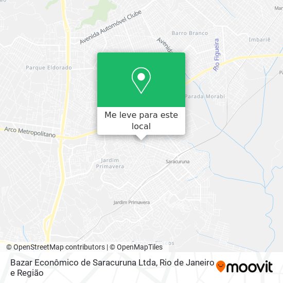 Bazar Econômico de Saracuruna Ltda mapa