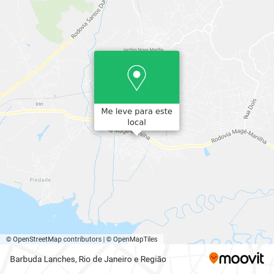 Barbuda Lanches mapa