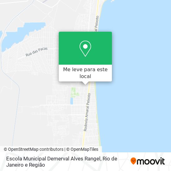 Escola Municipal Demerval Alves Rangel mapa