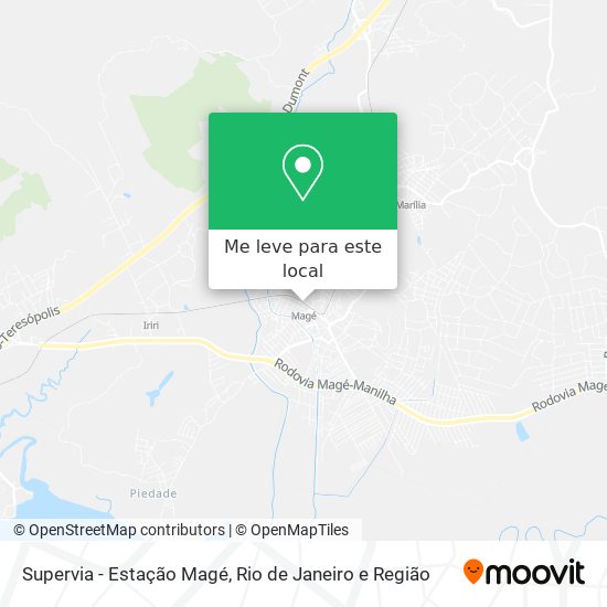 Supervia - Estação Magé mapa