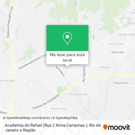 Academia do Rafael (Rua 2 Nova Campinas ) mapa
