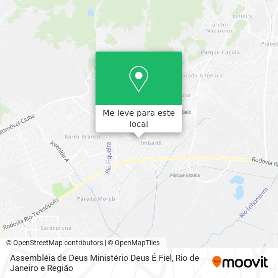Assembléia de Deus Ministério Deus É Fiel mapa