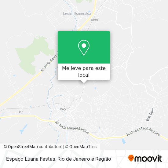 Espaço Luana Festas mapa