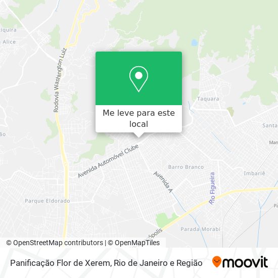 Panificação Flor de Xerem mapa