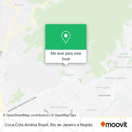 Coca-Cola Andina Brasil mapa