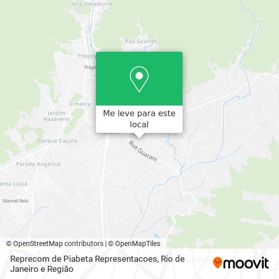 Reprecom de Piabeta Representacoes mapa