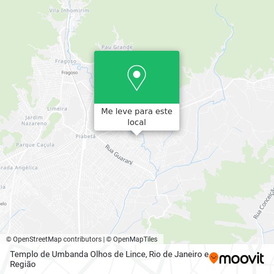 Templo de Umbanda Olhos de Lince mapa