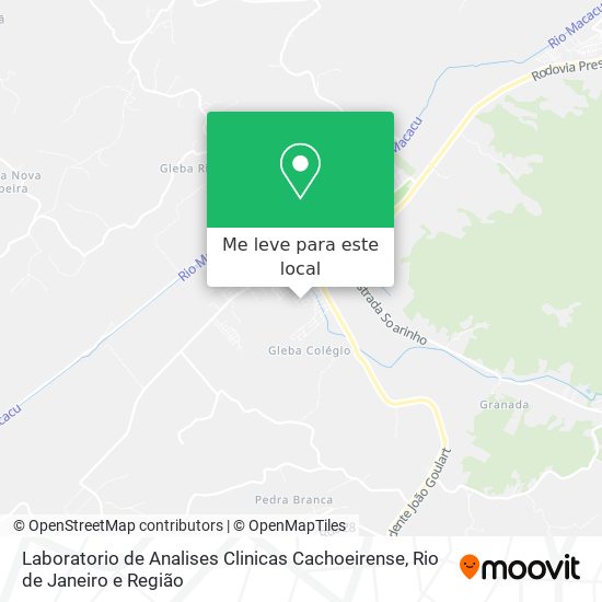Laboratorio de Analises Clinicas Cachoeirense mapa