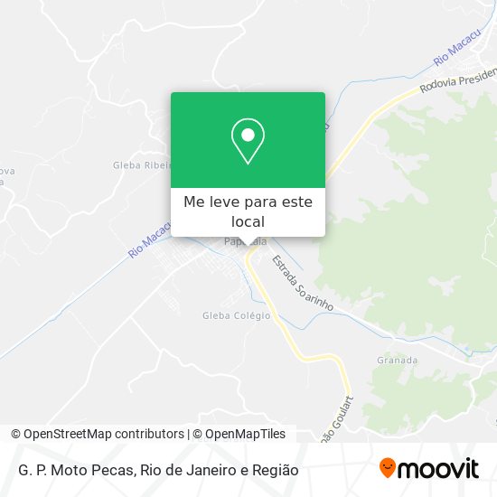 G. P. Moto Pecas mapa