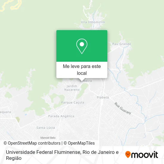 Universidade Federal Fluminense mapa