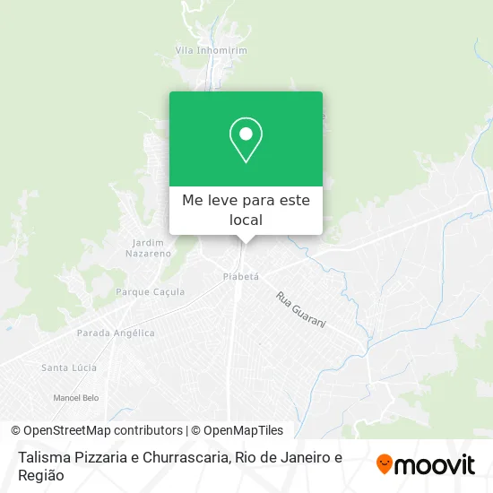 Talisma Pizzaria e Churrascaria mapa