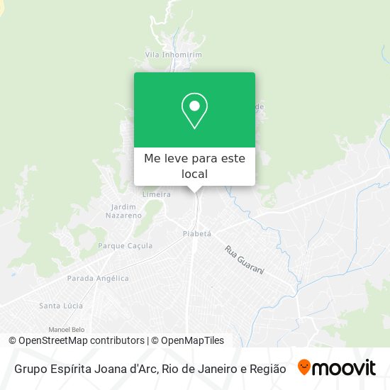 Grupo Espírita Joana d'Arc mapa