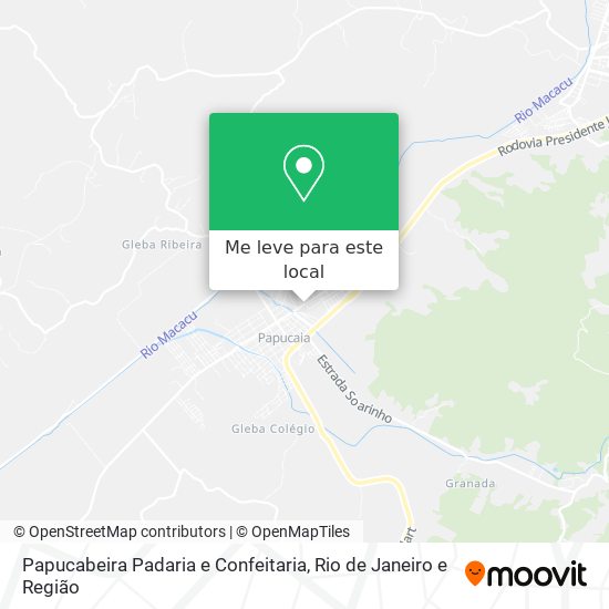 Papucabeira Padaria e Confeitaria mapa