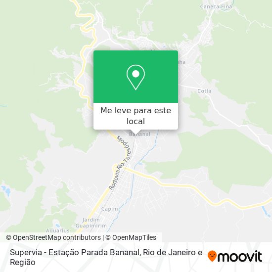 Supervia - Estação Parada Bananal mapa