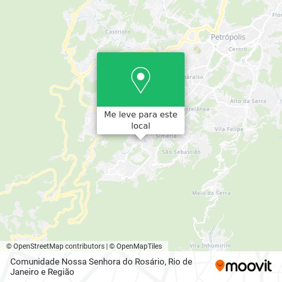 Comunidade Nossa Senhora do Rosário mapa