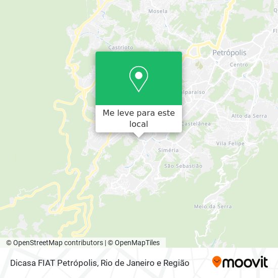 Dicasa FIAT Petrópolis mapa