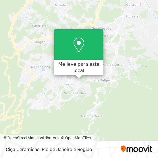 Ciça Cerâmicas mapa