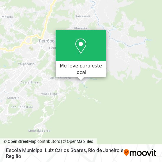 Escola Municipal Luiz Carlos Soares mapa