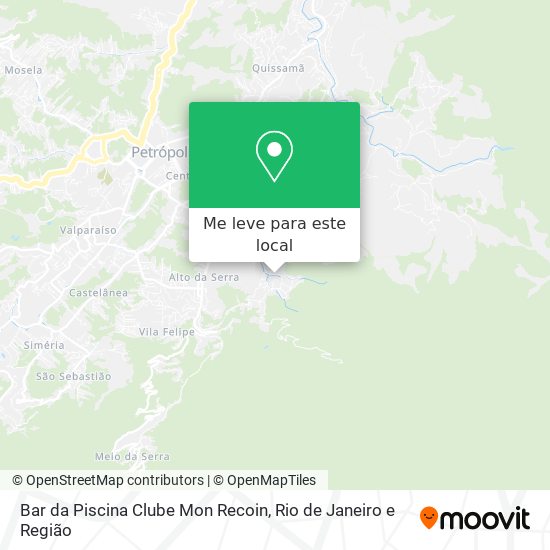 Bar da Piscina Clube Mon Recoin mapa