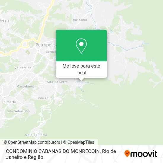 CONDOMINIO CABANAS DO MONRECOIN mapa