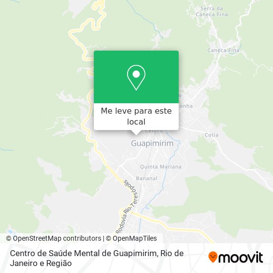 Centro de Saúde Mental de Guapimirim mapa