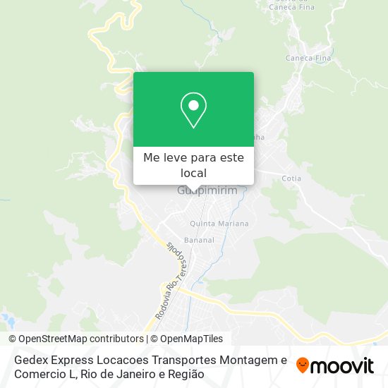 Gedex Express Locacoes Transportes Montagem e Comercio L mapa