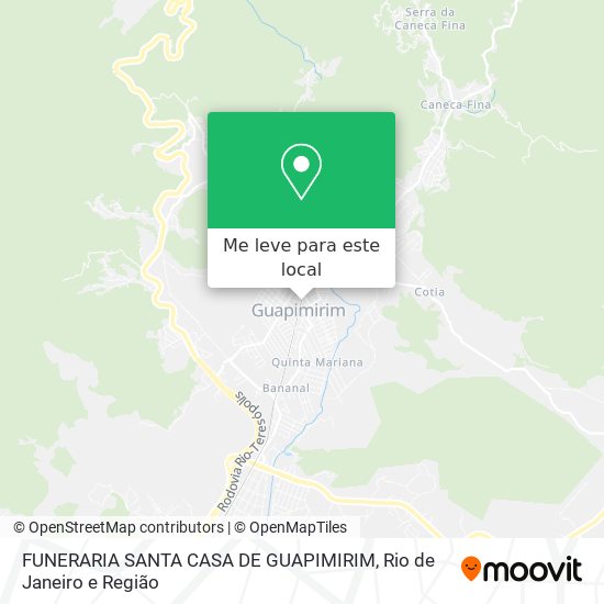 FUNERARIA SANTA CASA DE GUAPIMIRIM mapa