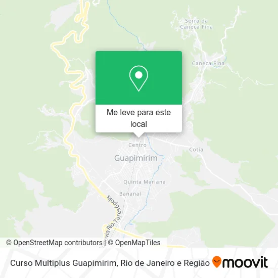Curso Multiplus Guapimirim mapa