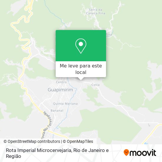 Rota Imperial Microcervejaria mapa