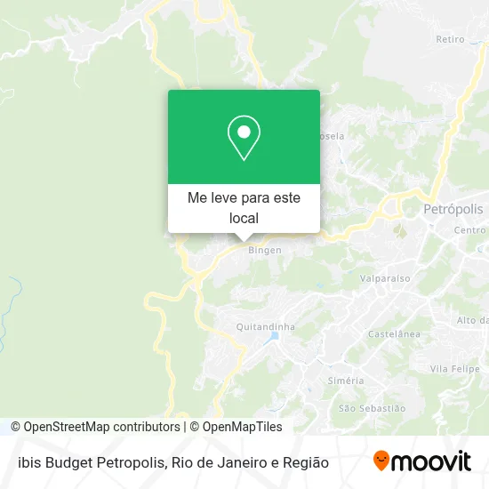 ibis Budget Petropolis mapa