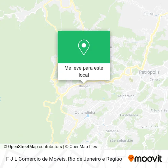 F J L Comercio de Moveis mapa