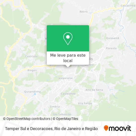 Temper Sul e Decoracoes mapa