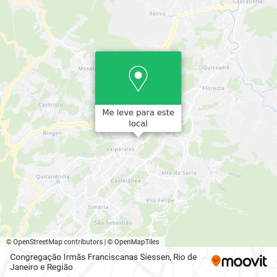Congregação Irmãs Franciscanas Siessen mapa