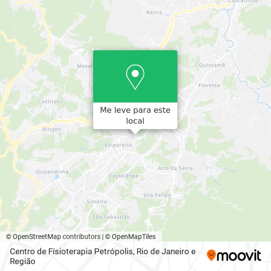 Centro de Físioterapia Petrópolis mapa