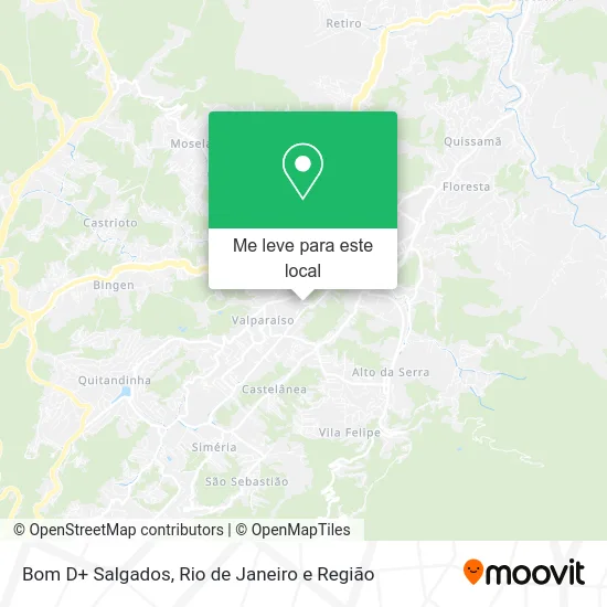 Bom D+ Salgados mapa