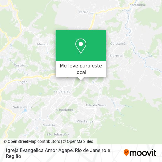 Igreja Evangelica Amor Agape mapa