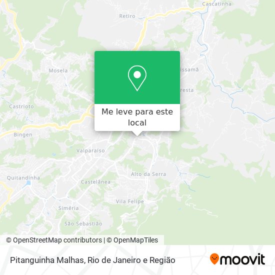 Pitanguinha Malhas mapa