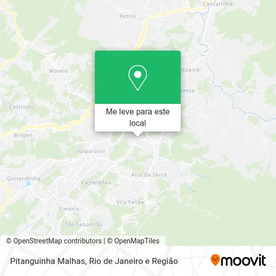 Pitanguinha Malhas mapa