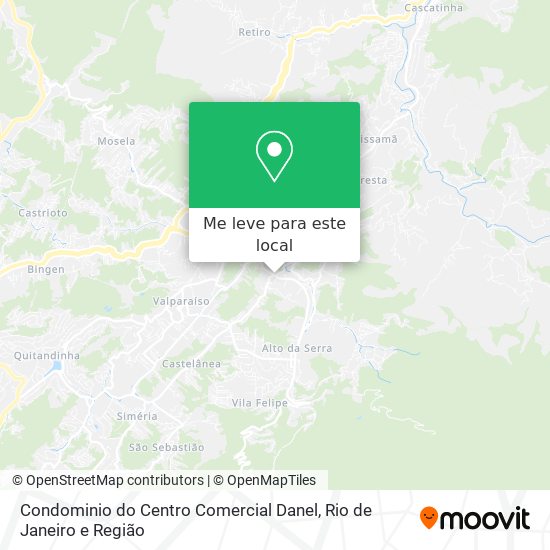 Condominio do Centro Comercial Danel mapa