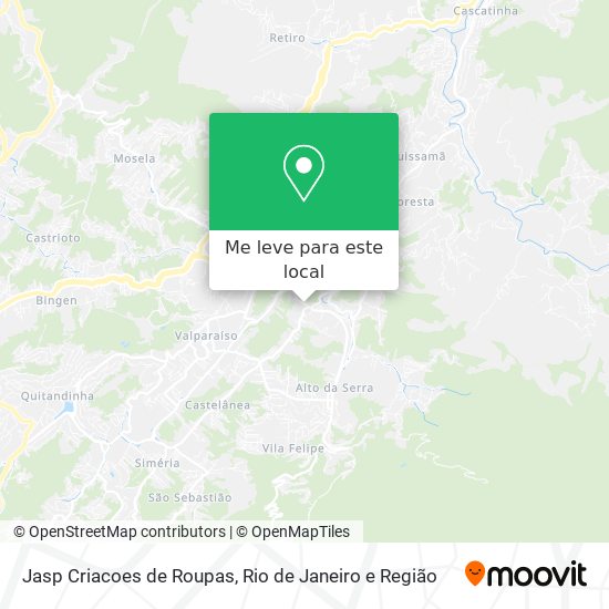 Jasp Criacoes de Roupas mapa