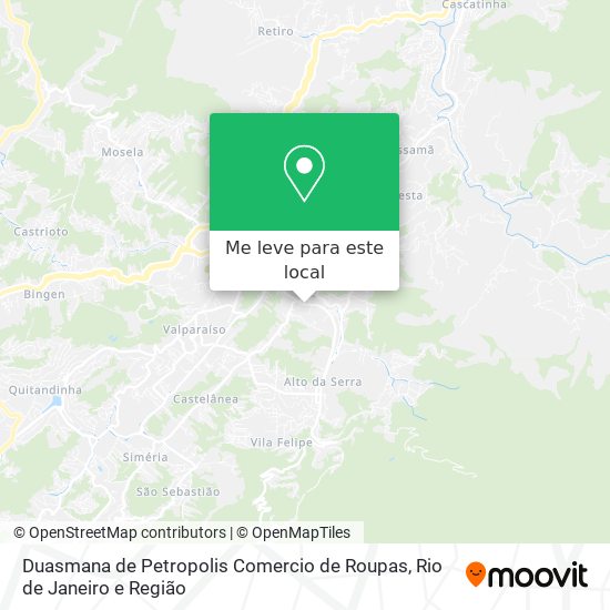 Duasmana de Petropolis Comercio de Roupas mapa