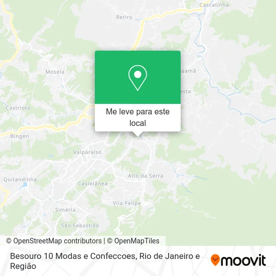 Besouro 10 Modas e Confeccoes mapa