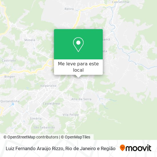 Luiz Fernando Araújo Rizzo mapa