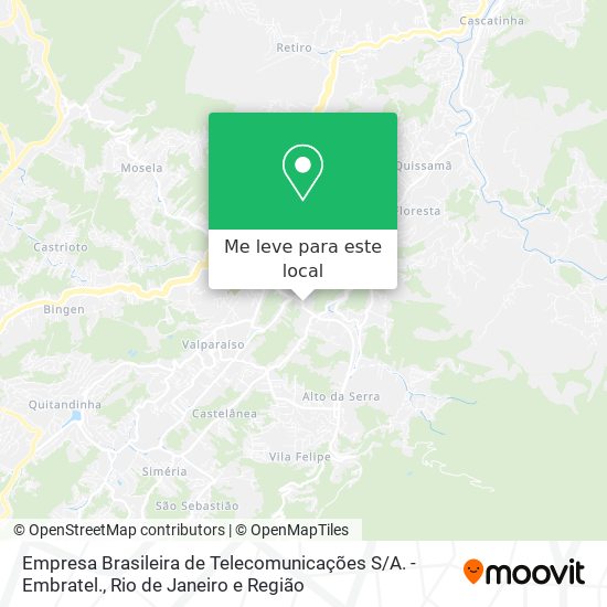 Empresa Brasileira de Telecomunicações S / A. - Embratel. mapa