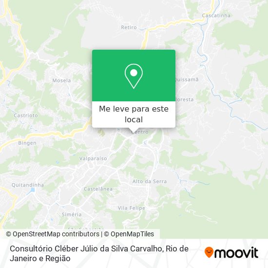 Consultório Cléber Júlio da Silva Carvalho mapa