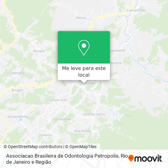 Associacao Brasileira de Odontologia Petropolis mapa
