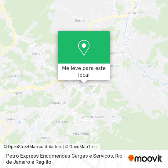 Petro Express Encomendas Cargas e Servicos mapa