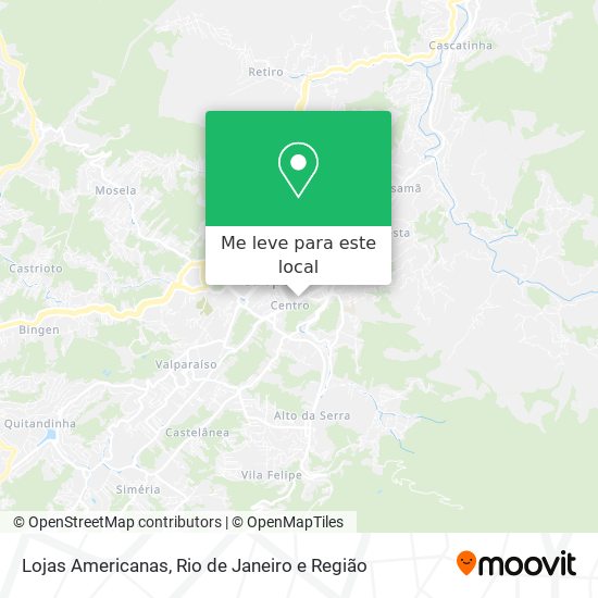 Lojas Americanas mapa
