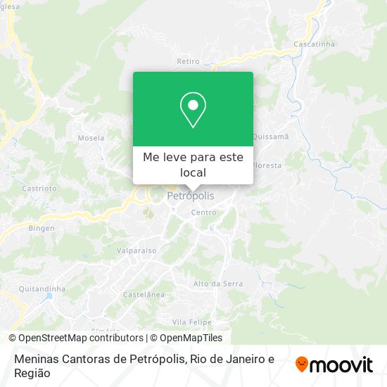 Meninas Cantoras de Petrópolis mapa