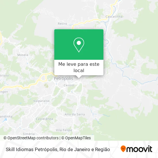 Skill Idiomas Petrópolis mapa